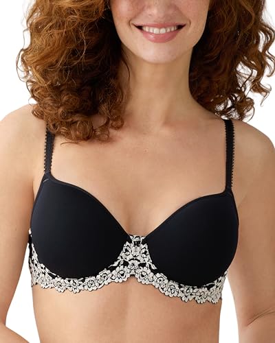Image of Wacoal Womens Embrace Lace Lightly Padded Underwire Mid Coverage T-Shirt Bra, 853191