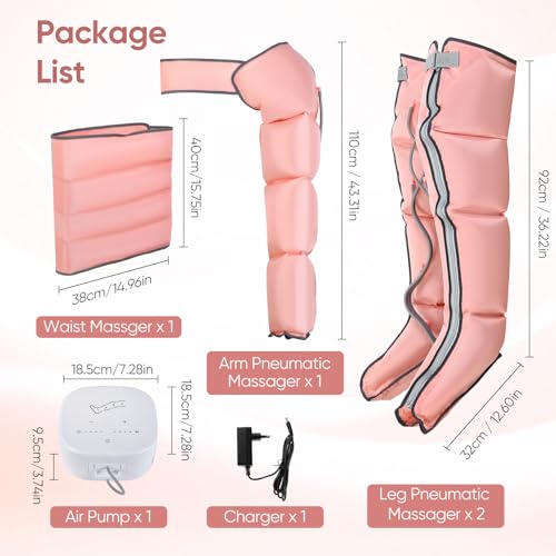 Appareil de massage compression d'air silencieux 4 cellules - 5
