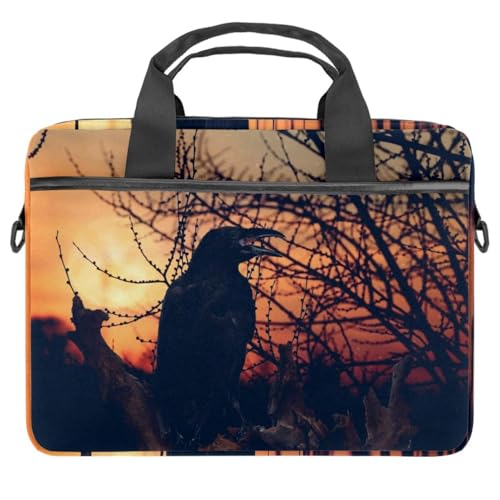 Maletín bandolera para laptop acolchado y ligero de 14.5" con asa ergonómica