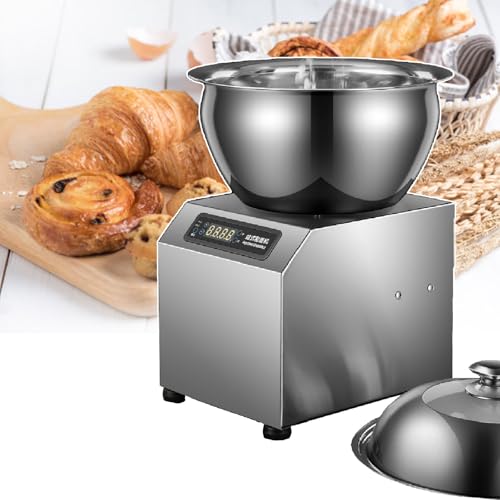 Commercial Dough Mixer 11/18LBS 1800W, Stand Mixer Dough Kneading Machine Timing Function Dual Rotation for Restaurants Bakery Pizzeria