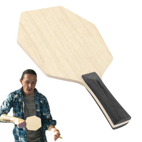 Wood Table Tennis Bat Base Plate,Hexagonal | Wooden Racket for Children Athletes, 5-layer Bottom