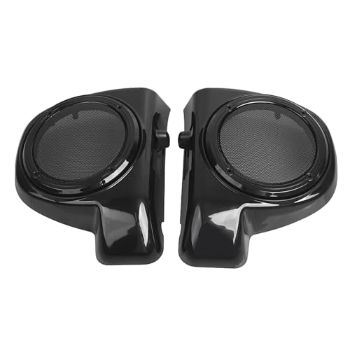 Parlantes para motocicleta 6.5 pulgadas sin pintar negro miniatura 2