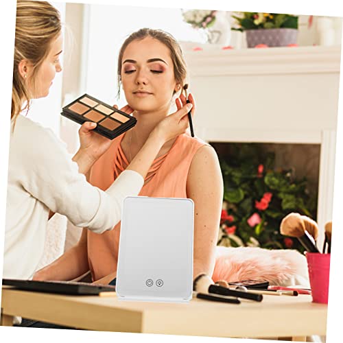 Espejo de Maquillaje LED Recargable USB Plegable Happyyami miniatura 3