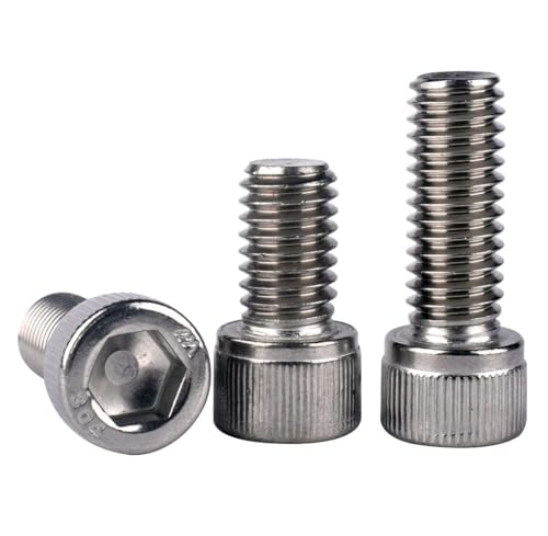 Kosjethas QD102568723DBJ M4-0.7 X 8Mm Socket Head Cap Screws Din912 Bolts, 304 Stainless Steel 18-8 cover