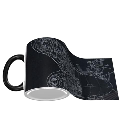 宇宙戦艦ヤマト (9) マグカップ コーヒー セラミック 陶器 電子レンジ温め対応 耐熱 耐冷 大容量 大きい かわいい おしゃれ 人気 アニメ キャラクター 330ml