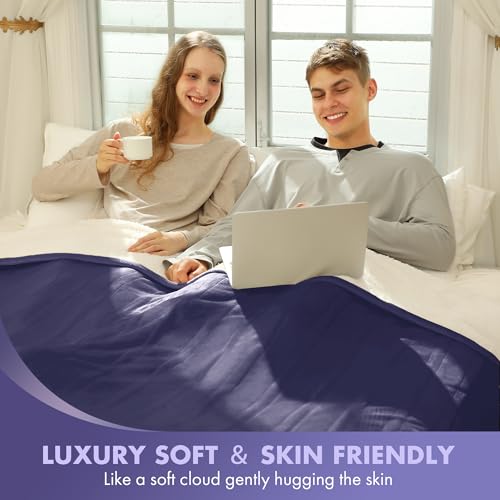 King Size Heated Blanket 100" x 90" - Soft Warm Flannel Sherpa Electric Blanket with Dual Control, 5 Heating Levels & 10 Hours Auto Off, Washable Heated Blanket with Fast Heating (Purple)