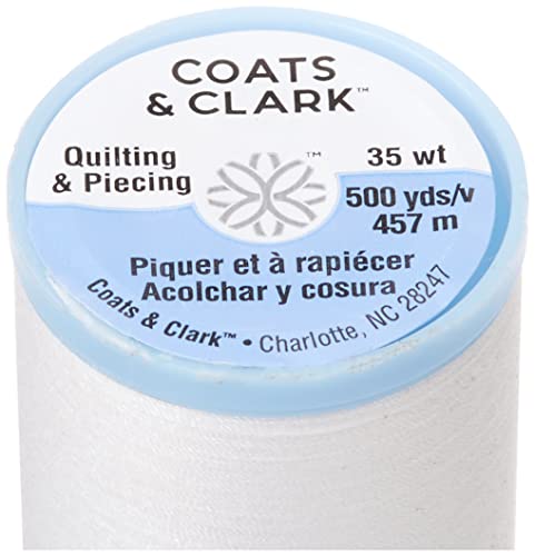Hilo para acolchado y patchwork Coats algodón 500 yd blanco miniatura 2