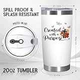 TEEZWONDER Christmas Birthday Gifts for Women - You Are Stainless Steel Insulated Coffee Tumbler With Lid 20 Oz - Inspirational Christian Gifts for Women, Birthday Gift for Wife Friends Mom Grandma