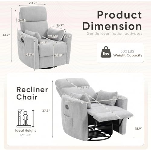Sillón Relax Plegable Gris miniatura 2