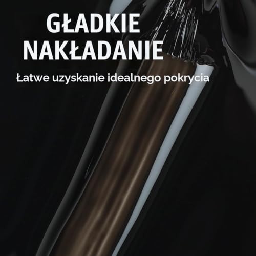 AIMEILI żelowy lakier do paznokci UV LED, czarny do salonu manicure, home DIY, bardzo błyszczący, beztestowy, trwały i odporny na zużycie, 8 ml, 995