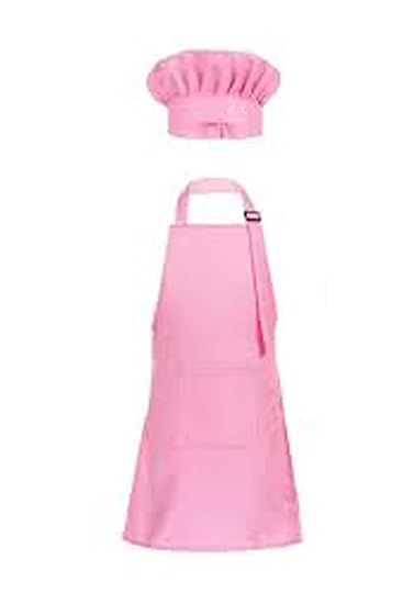 MODERNAZ Pink - 1 Baby Chef Apron With Hat (Photography Prop)