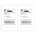 PACKZON Shipping Labels with Self Adhesive, Square Corner, For Laser & Inkjet Printers, 8.5 x 5.5 Inches, White, Pack of 1000 Labels