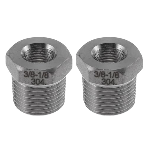 INFINAUTO 304 Edelstahl Rohr Reduzierverbinder 2 Stück