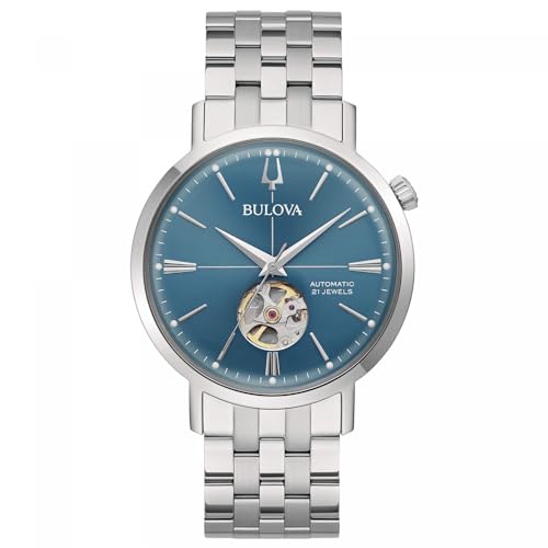 Montre mixte Bulova 96A277 automatique en acier argenté