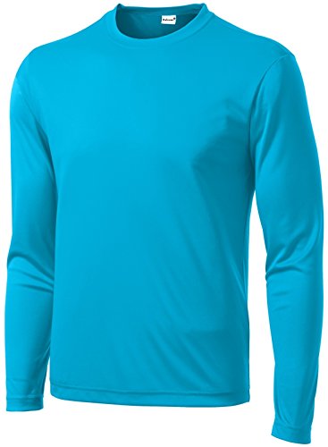 Mafoose Men's Long Sleeve PosiCharge Competitor Tee Shirt Atomic Blue XL