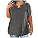 Blusas Casuales De Mujer Bonitas Plus Size Tops for Women Dressy Casual V Neck Short Sleeve Summer Shirts Blouses Loose Fit Oversized Basic Tee Shirts Womens Tops Plus Size Gray