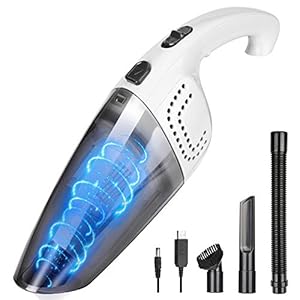 Handstaubsauger, Akku Handstaubsauger,Kabellos Staubsauger Nass und Trocken Handsauger Lärmminderung Beutelloser Handsauger schnellaufladung Handsauger Schnellaufladung Haus&Auto,inkl. Tierhaare