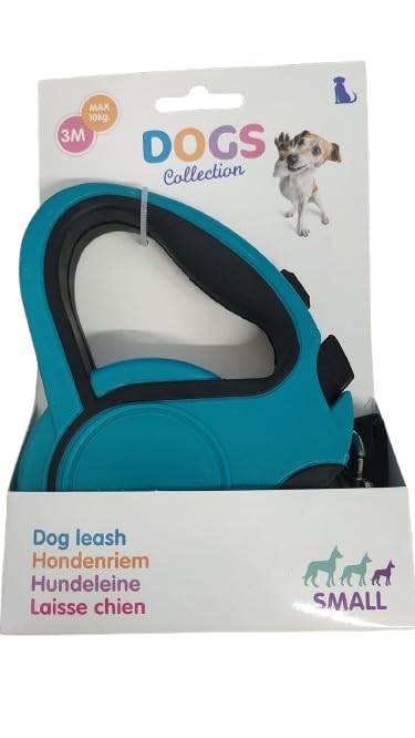 Correa para perros extensible – Turquesa – 3 m hasta 10 kg