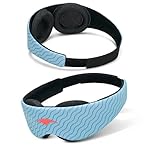 Manta Kids Sleep Mask - Comfy & Cute Blackout Sleeping Mask with Adjustable Eye Cups, Soft & Breathable Machine Washable Kids Eye Mask for Girls, Boys, Toddler Aged 6+ (Arctic Blue)