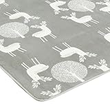 ホットカーペットカバー モリス 1畳用（190x100cm） カバーのみ エルク柄グレー