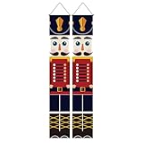 Occasions largement appliquées : pour tous les types de festivals, toutes sortes de fêtes et même la décoration quotidienne des portes. Cette bannière de Noël Casse-Noisette est un bon choix pour décorer l'extérieur ou l'intérieur. Peut être utilisé pour décorer les pièces intérieures, les plafonds, les fenêtres, les porches, les portes ou les jardins extérieurs.