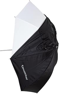 UNPLUGGED STUDIO 33inch White/Shoot Through Convertible Umbrella (Fiberglass Rib with Satin Fabric) UN-053