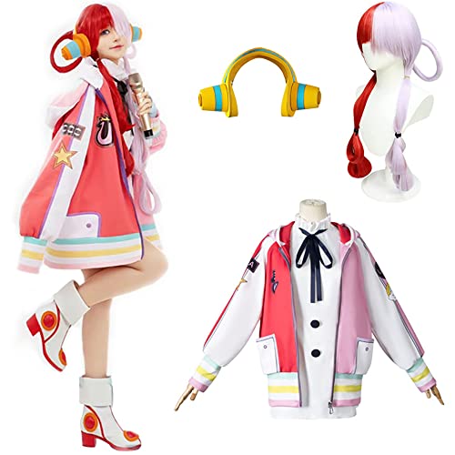 ONE PIECE FILM RED UTA RXvߑ ECbOt E^ Ẻ̕P UTA VNX̖ Cosplay RX`[  ϑ Zbg NX}X nEB Cxg a YN w (qTCY150cm, U