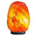 SS Decor Authentic Salt Lamp, Himalayan Pink Salt Lamp with Wooden Base - Handcrafted Salt Table Lamp - Night Salt Lamps with UL-Certified Cable and a 15W Bulb