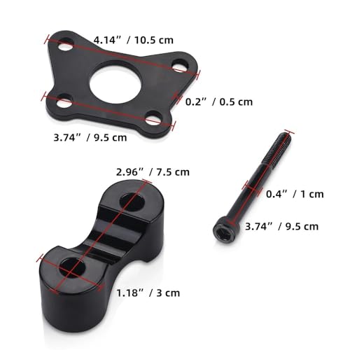 Réhausse guidon Spyder RT kit extension élévateur alu pour modification poste pilotage 2020
