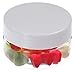 Produktbild 25 ml PET Tiegel transparent, mit Plastikdeckel weiß, 40 Stück