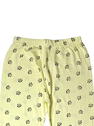 Image of IndiWeaves Girls Cotton Printed Leggings Slim Fit Cotton Stretchable Leggings [Pack of 3] White1, White, Yellow