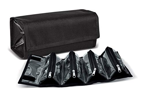 Estojo Necessaire LS EE2070 com 4 divisões internas preto