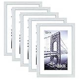 VCK 24 x 36 White Wood Frame for Wall with Plexiglass Hanging Hardware Picture Frame Large Poster...