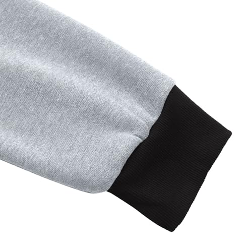 Long Sleeve Hoodies for Men Patchwork Color Block Drawstring Sweatshirts Casual Outfits Clothes Fall Fashion 2025 7