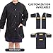 Holibanna Long Sleeve Labour Suit Uniform for Hair Salon Lightweight Breathable Smock for Beauty Shop Professionals