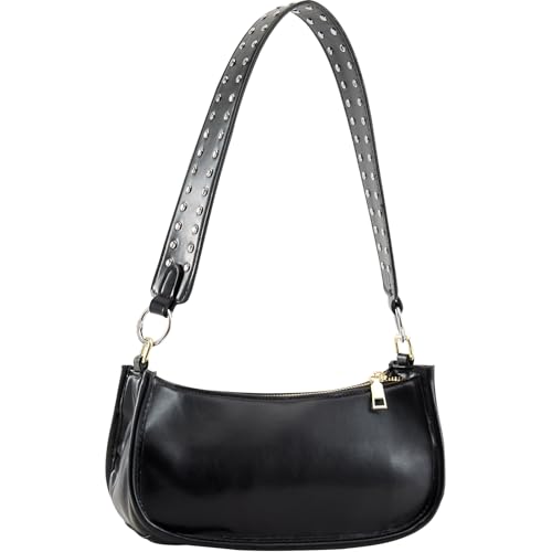 Shoulder Bag for Women Cute Hobo Purses and Handbags Retro Clutch Underarm Purse with 2 Removable Strap