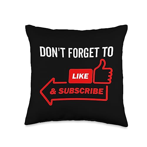 Don't Forget to Like and Subscribe Video Content Creator Throw
