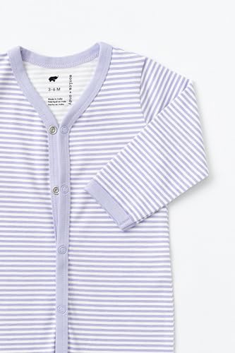 Image of monica + andy On the Go Baby One Piece, 100% Organic Baby Clothes for Girls & Boys, Sizes For Preemie, Newborn, & Infant