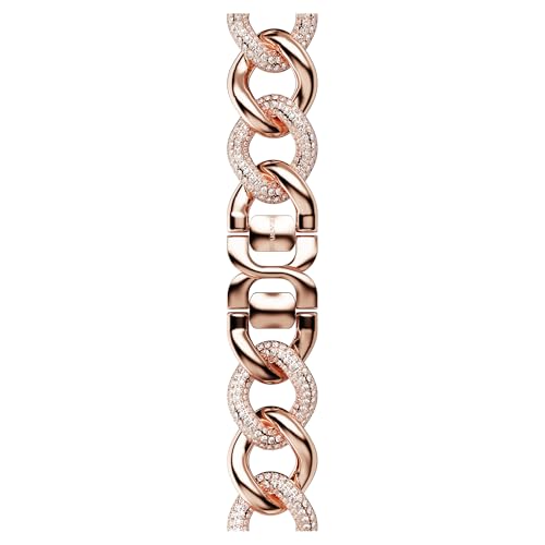 Image of Swarovski Sparkling princess strap, For Apple Watch 40mm & 41mm, Rose gold tone, Rose gold-tone finish