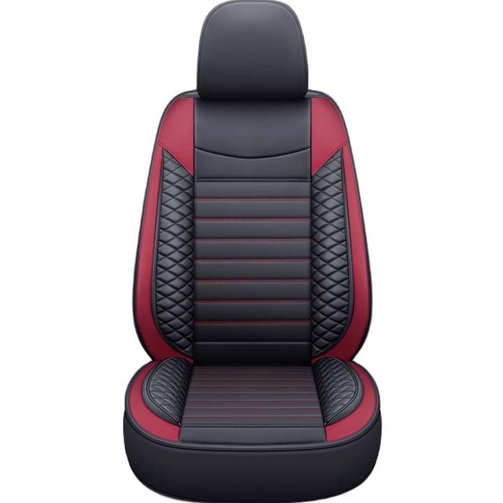 Housse de siège auto en cuir PU rouge pour rénover et protéger votre VW Jetta