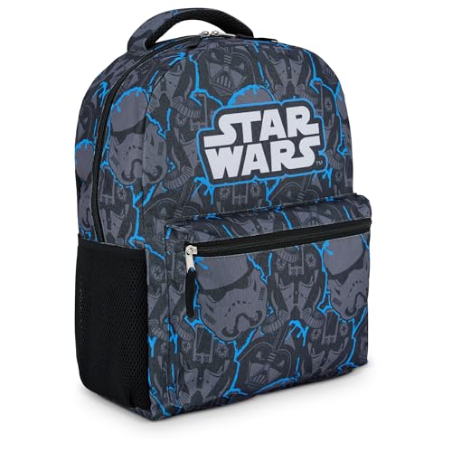 STAR WARS Allover Print Backpack - Darth Vader, Storm Trooper, Yoda, Luke Skywalker, Han Solo and Chewbacca - Adult and Kids School Bag