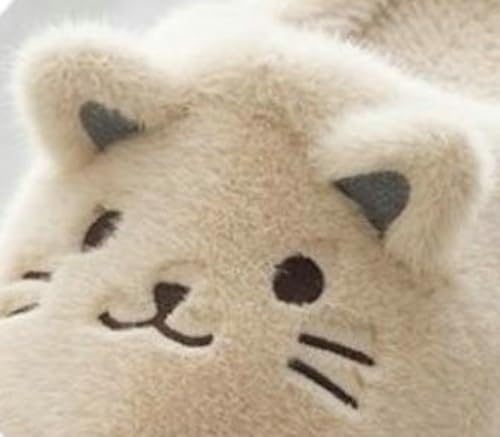 Cat Plush Slippers for Women 2025 Fluffy Faux Fur Warm House Slipper Memory Foam Winter Cozy Indoor Outdoor Shoes3