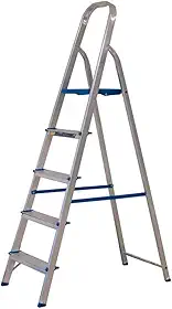Escada Dobravel 5 Degraus em Aluminio Alumasa 120 kg de Capacidade