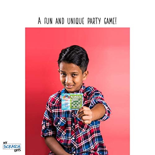 My Scratch Offs Bingo Scratch Off Game Cards 26 Cards (24 Non Bingo, 2 Bingo) Casino Night Party #TOP6