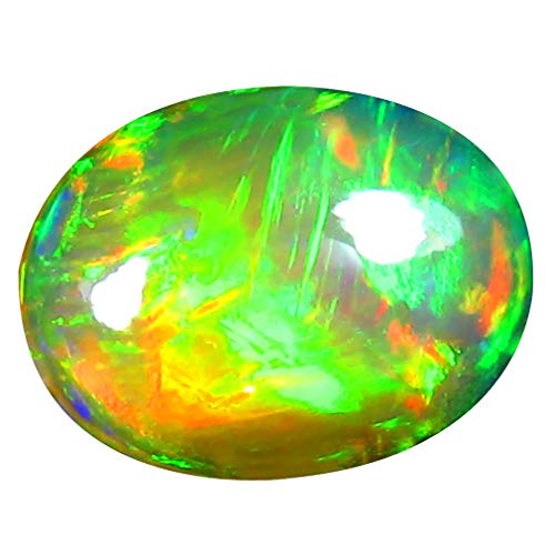 Opale arc-en-ciel de 2.63 ct, une pierre précieuse ovale de qualité supérieure