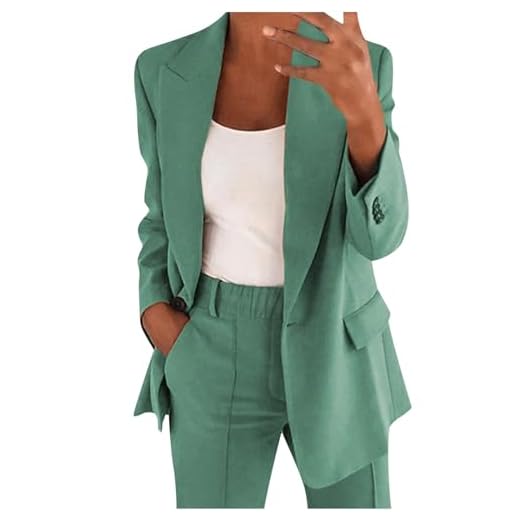 Tailleur Femme Ensemble Pantalon Chic Et Elegant Slim Fit Blazer Veste Formel Bureau Travail Pantalon Costumes Manteau Couleur Unie Ensemble Col Revers Formel Bureau Travail Veste 2 Pièces Pas Cher
