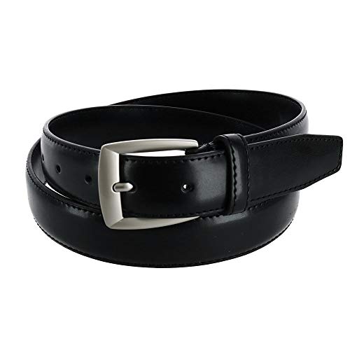 Ctm® Men's Basic Leather Dress Belt, 36, Black #TOP21