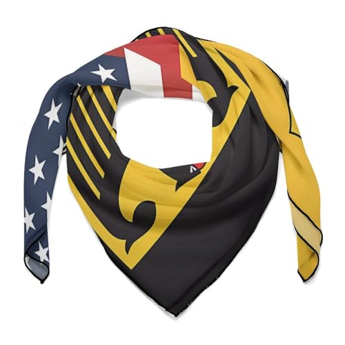 Flag of U.S. German Flag Fashion Neckerchief Neck Hair Bandana Printed Headscarf Handbags Scarf Costume Accessory