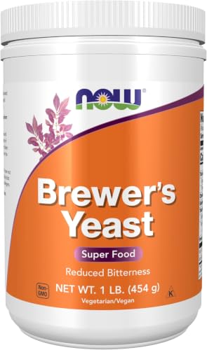 Image of NOW Foods Supplements, Brewer's Yeast Powder with Naturally Occurring Protein and B-Vitamins, 1-Pound (Pack of 12)