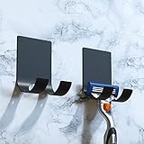 Razor Holder | VONIKKU Adhesive Shower Hooks Shaver Holder Shaver Hook for Bathroom Kitchen...